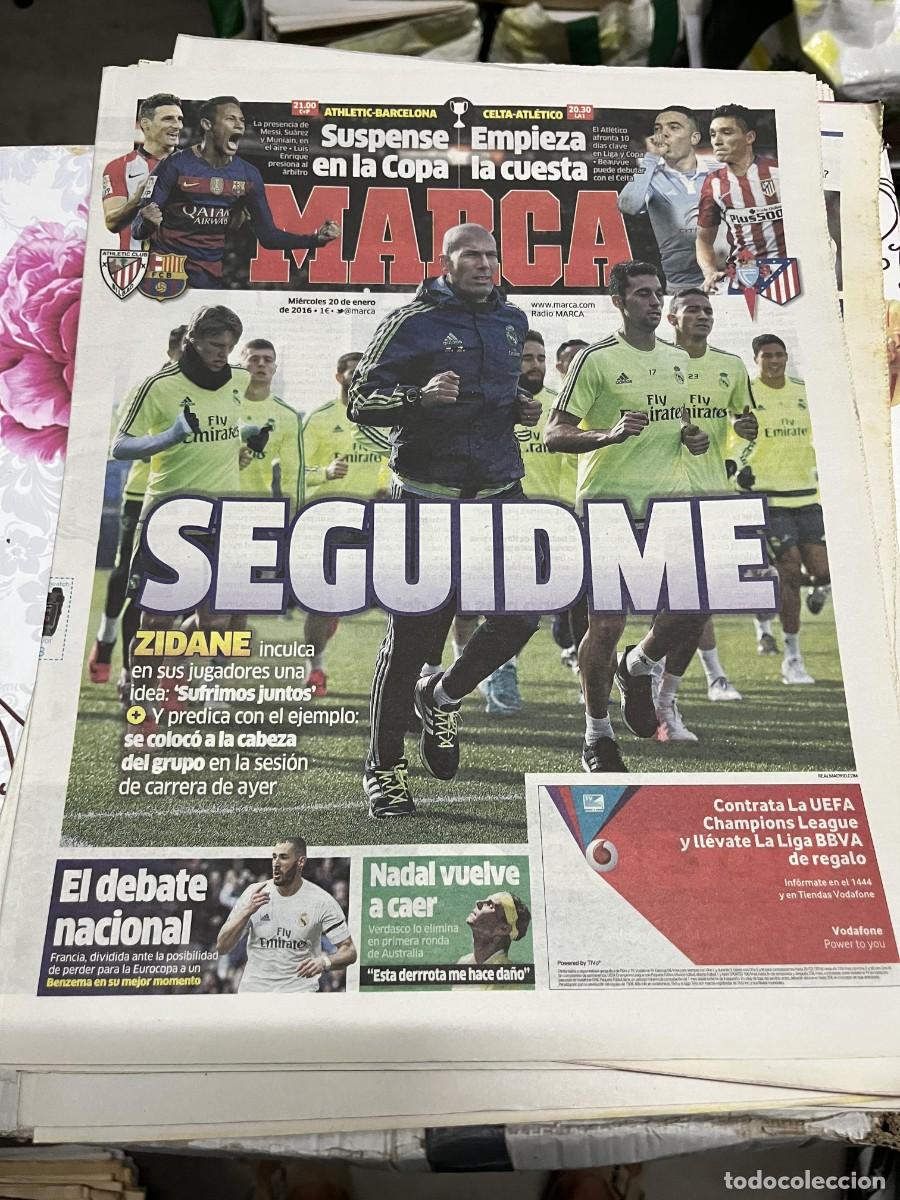 Coleccionismo deportivo: MARCA (20-1-2016) HOY COPA ATHLETIC BARCELONA CELTA VIGO ATLETICO MADRID ZIDANE BENZEMA NADAL