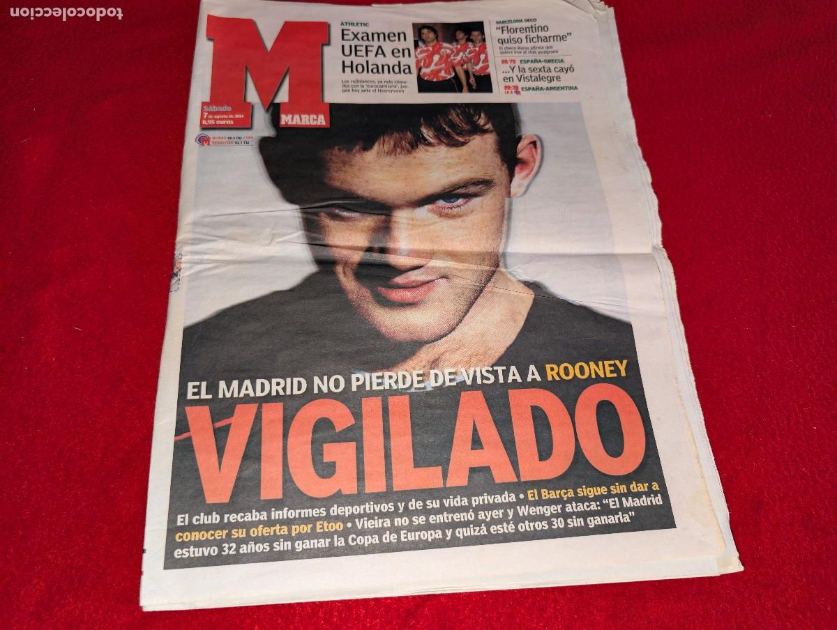 Coleccionismo deportivo: PERIODICO PRENSA agosto 2004 MARCA zona norte ATHLETIC BILBAO camiseta KETCHUP