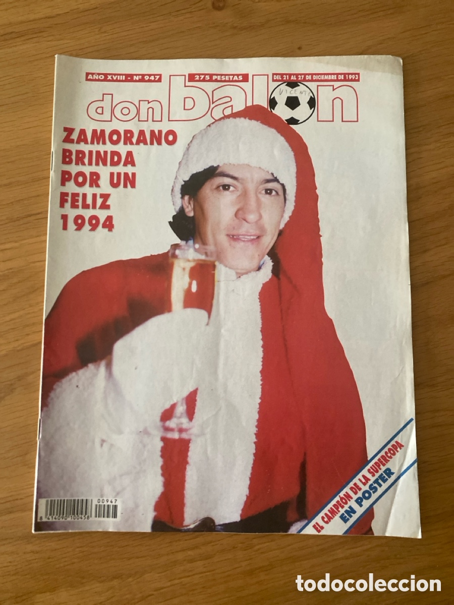 Coleccionismo deportivo: Don bal&oacute;n 947 - Poster Real Madrid - Romario - Valencia - Sporting - Intercontinental Mil&aacute;n - Baggio