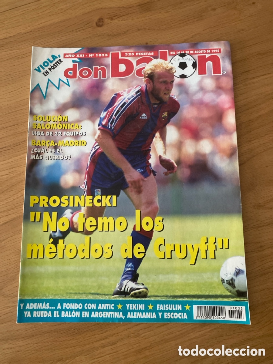 Coleccionismo deportivo: Don bal&oacute;n 1035 - Poster Valencia - Antic - Prosinecki - Maradona - Alemania