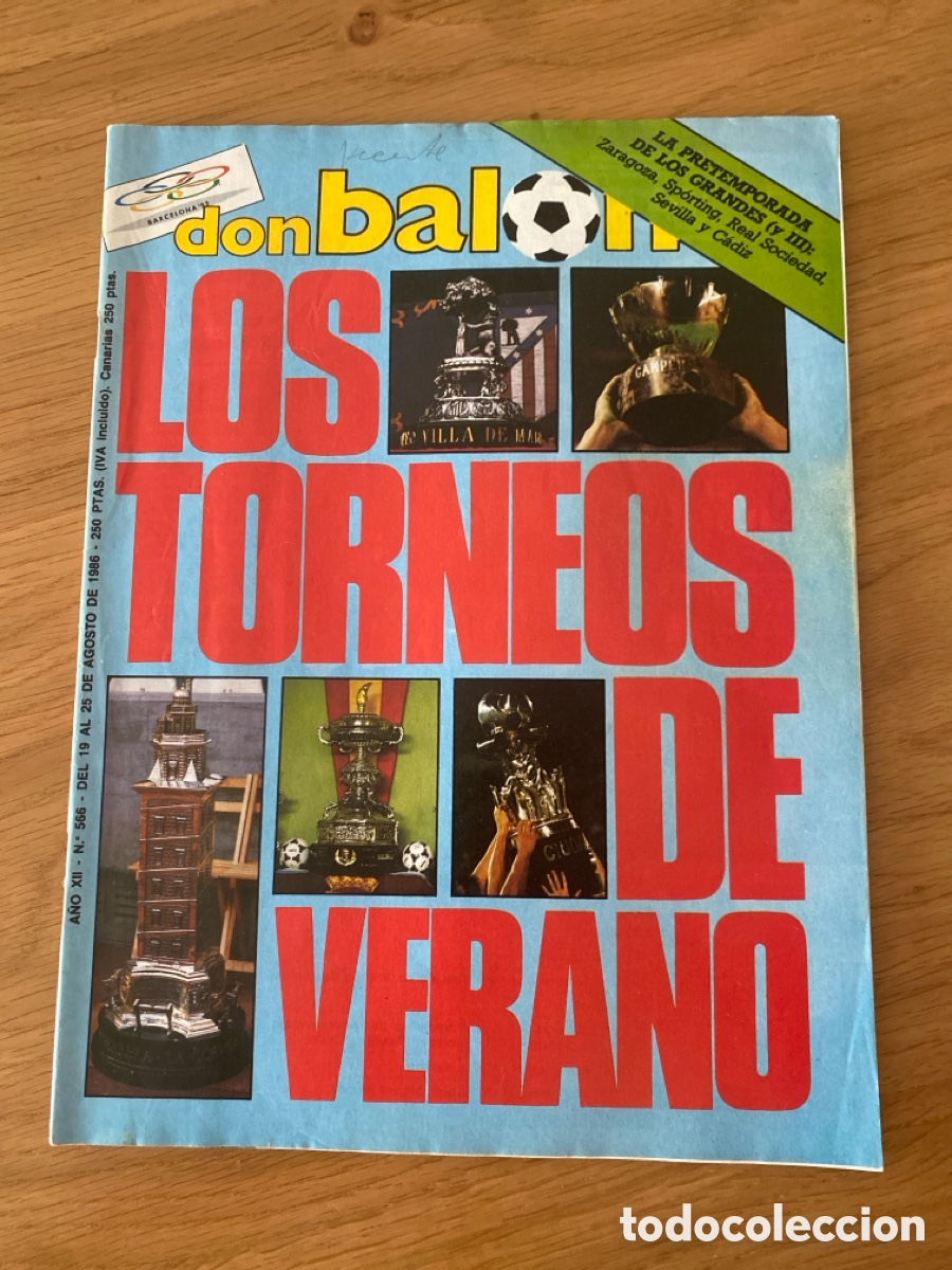 Coleccionismo deportivo: Don bal&oacute;n 566 - Torneos verano - Zaragoza - Sporting - Real Sociedad - Sevilla - Cadiz - M. Mu&ntilde;oz