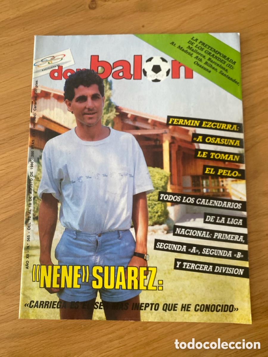 Coleccionismo deportivo: Don bal&oacute;n 565 - Racing - Bar&ccedil;a - Atl&eacute;tico - Athletic - Mallorca - Osasuna - Eusebio