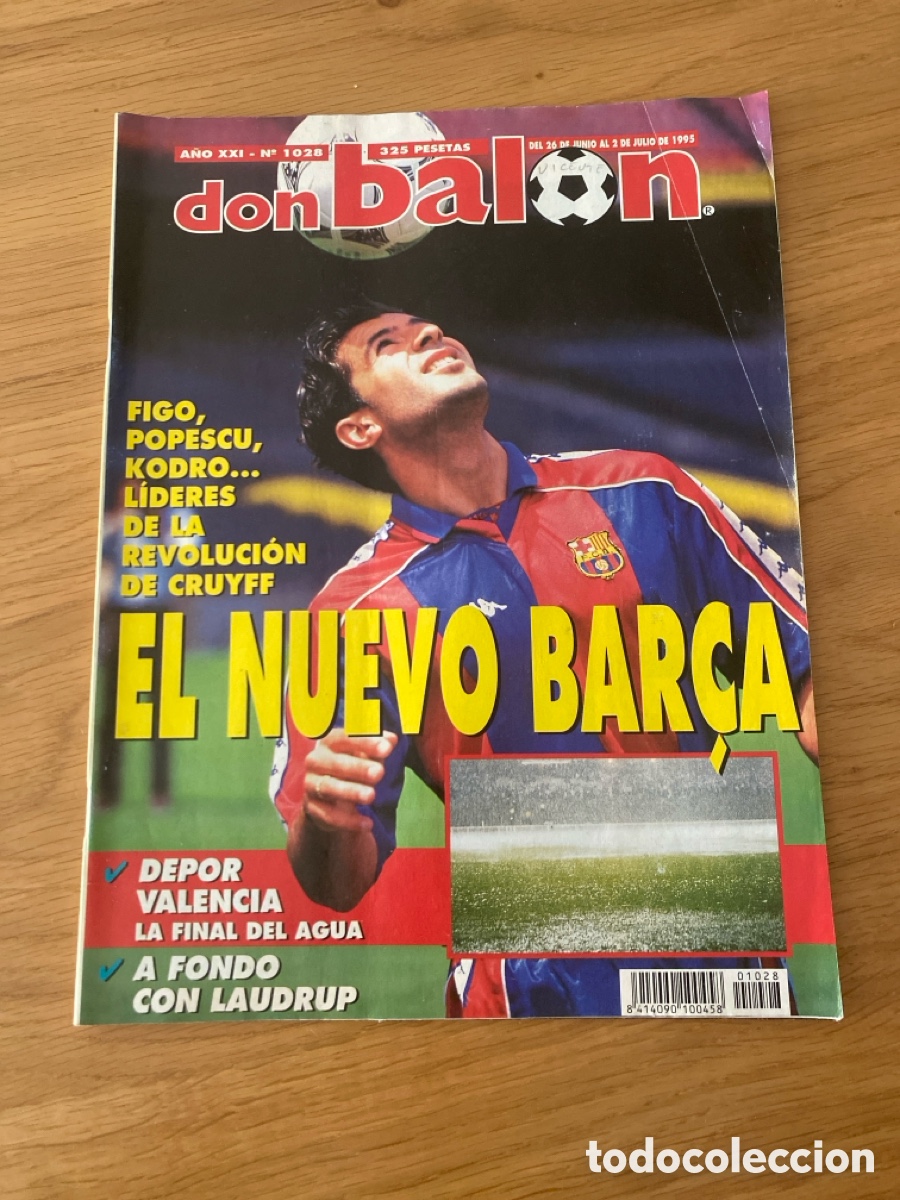 Coleccionismo deportivo: Don bal&oacute;n 1028 - Laudrup - Barcelona - Final Copa Depor Valencia - Blackburn - Juventus - Nantes