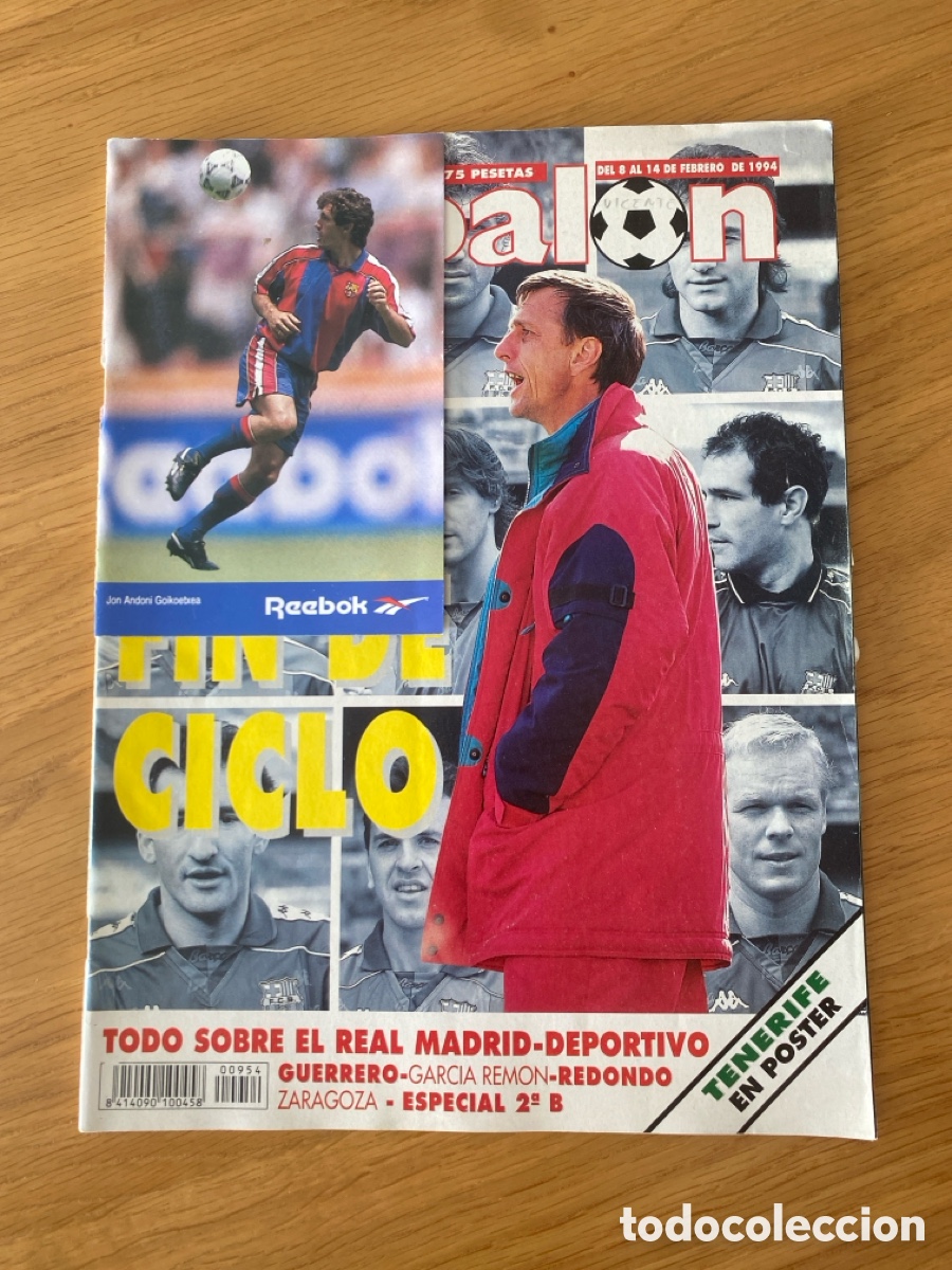 Coleccionismo deportivo: don bal&oacute;n 954 - Poster Tenerife - Madrid - Cruyff Bar&ccedil;a - Redondo Athletic USA 94 Zaragoza