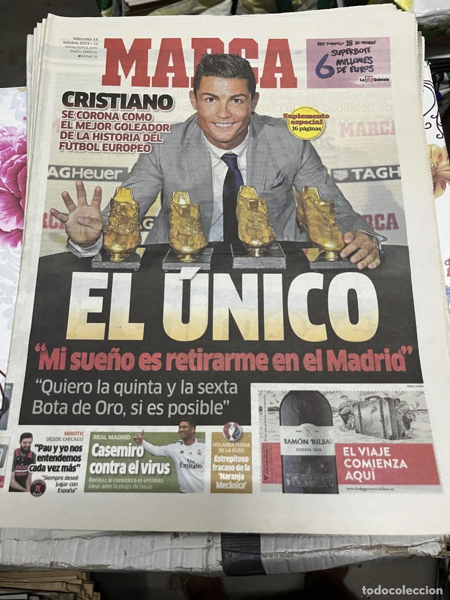 Coleccionismo deportivo: MARCA (14-10-2015) CAMPEON BOTA DE ORO CRISTIANO RONALDO REAL MADRID