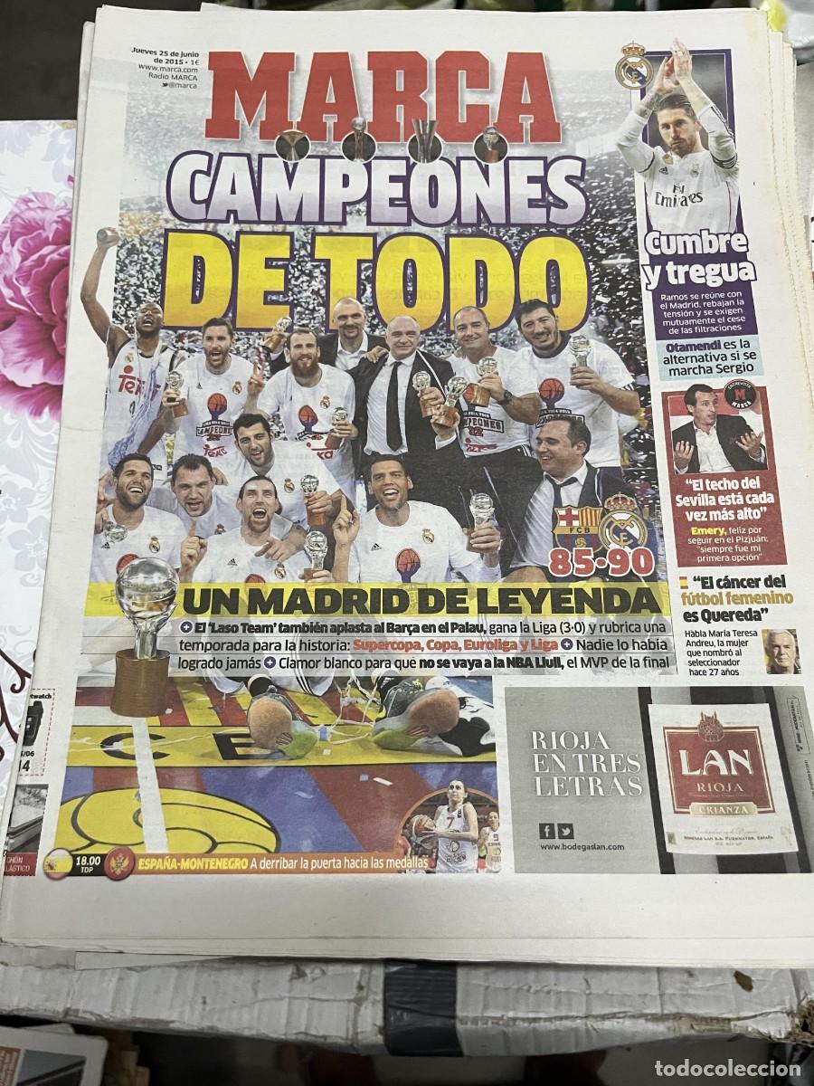 Coleccionismo deportivo: MARCA (25-6-2015) CAMPEON BALONCESTO LIGA FINAL REAL MADRID 90-85 BARCELONA