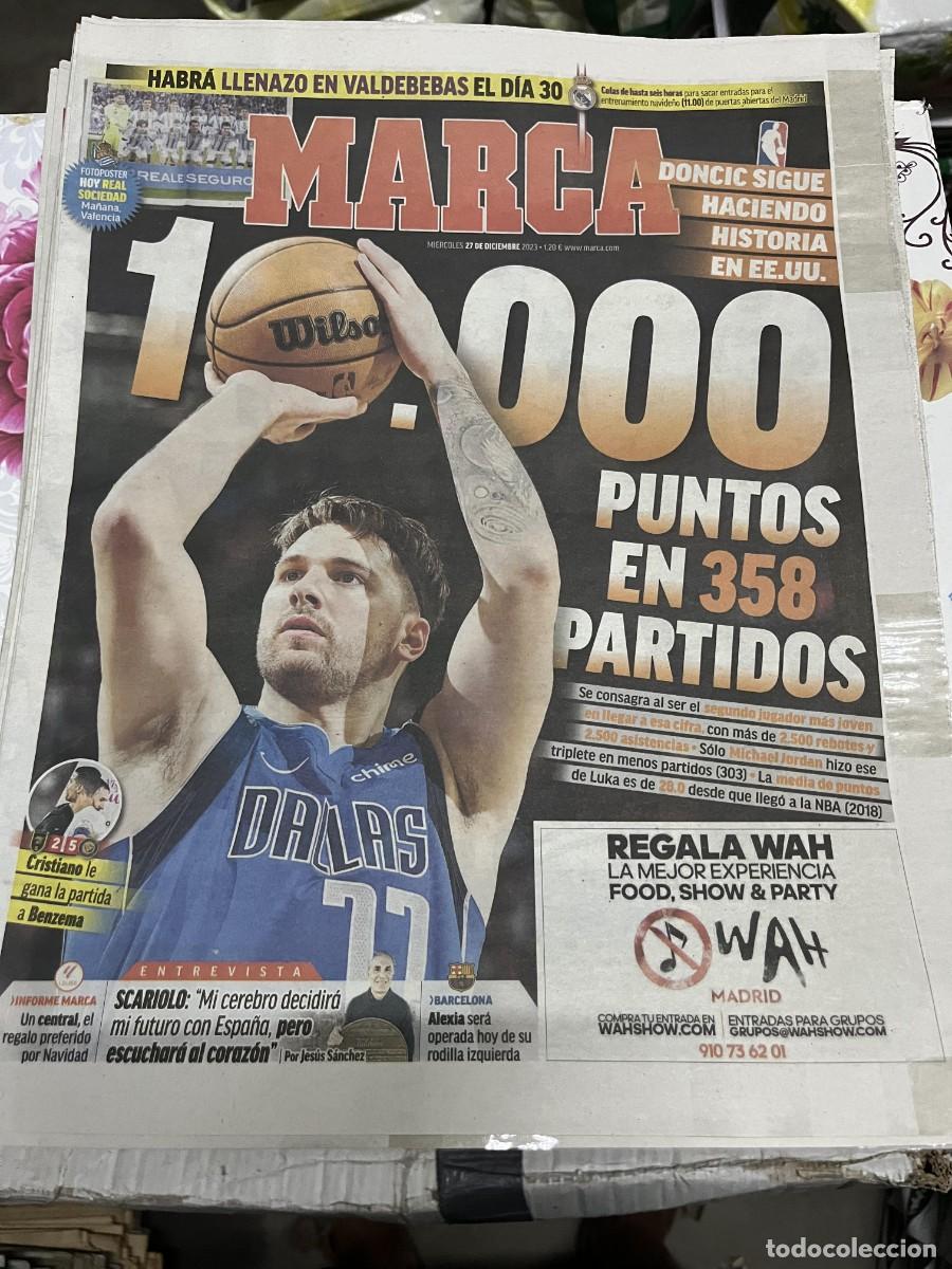 Coleccionismo deportivo: MARCA (27-12-2023) RECORD 1.000 PUNTOS LUKA DONCIC DALLAS POSTER REAL SOCIEDAD