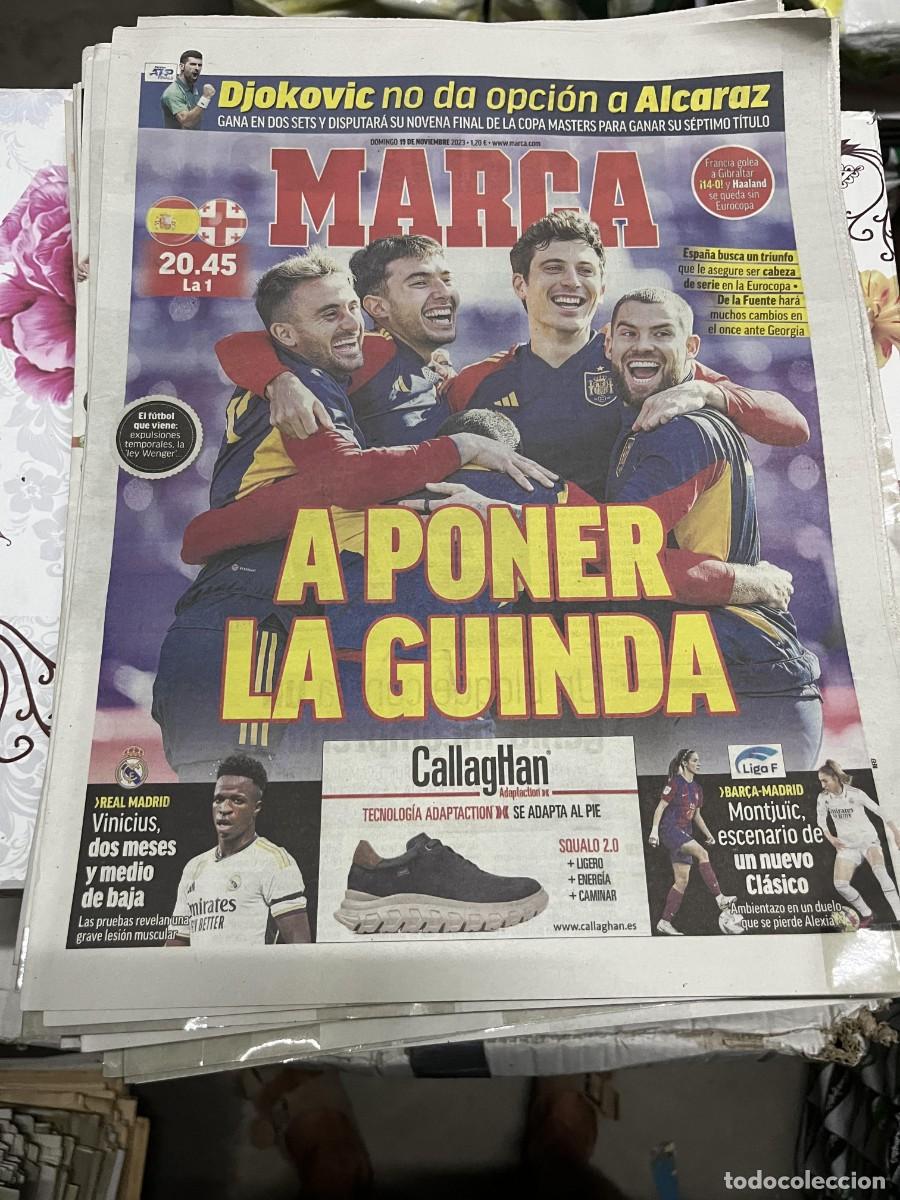 Coleccionismo deportivo: MARCA (19-11-2023) TENIS ALCARAZ DJOKOVIC HOY SELECCION ESPA&Ntilde;OLA ESPA&Ntilde;A GEORGIA VINICIUS