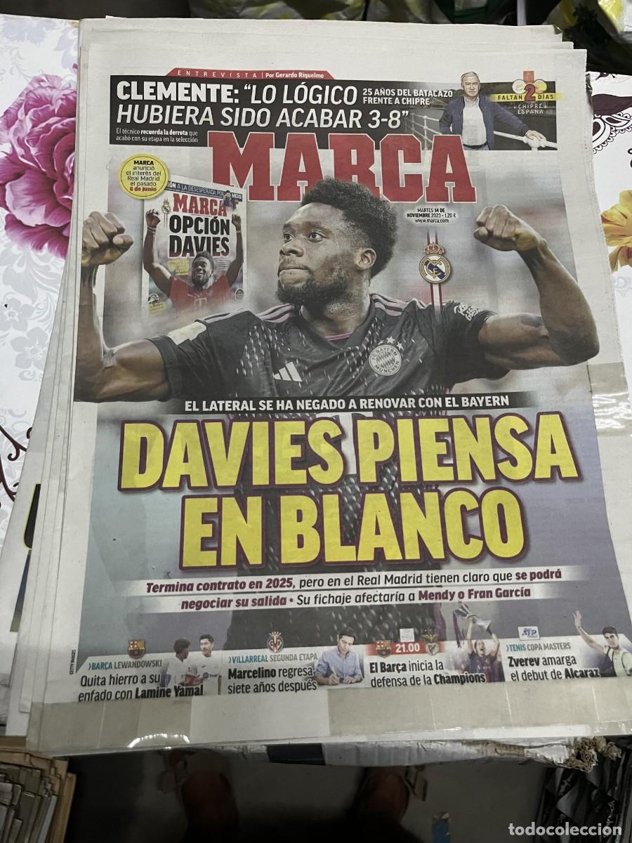 Coleccionismo deportivo: MARCA (14-11-2023) ENTREVISTA JAVIER CLEMENTE DAVIES POSIBLE FICHAJE REAL MADRID