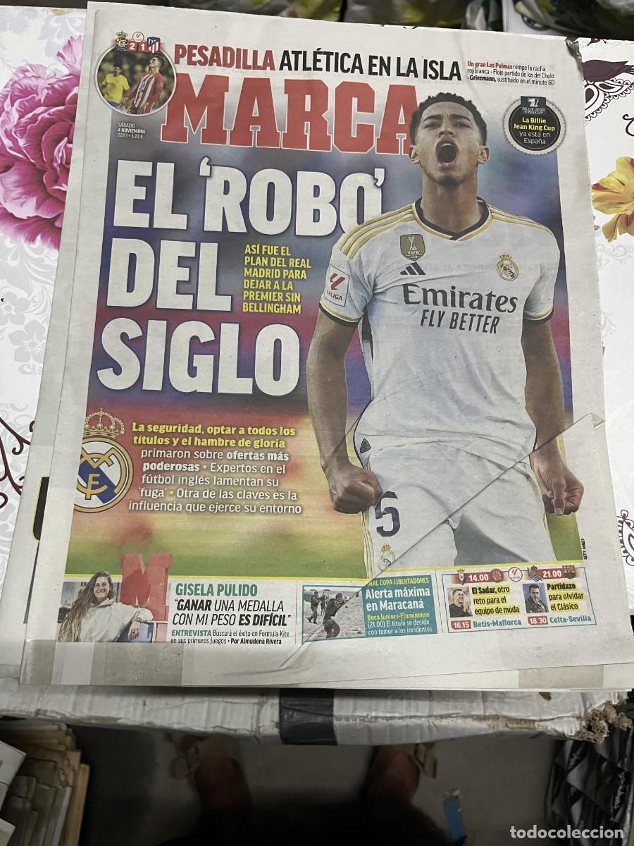Coleccionismo deportivo: MARCA (4-11-2023) BELLINGHAM LAS PALMAS 2-1 ATLETICO MADRID BILLIE JEAN KING CUP GISELA PULIDO