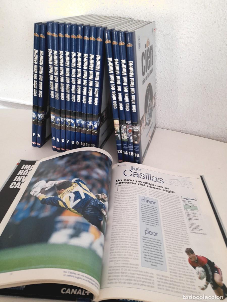 Coleccionismo deportivo: Cien a&ntilde;os del Real Madrid COMPLETA 16 Tomos Edita Diario AS 2001