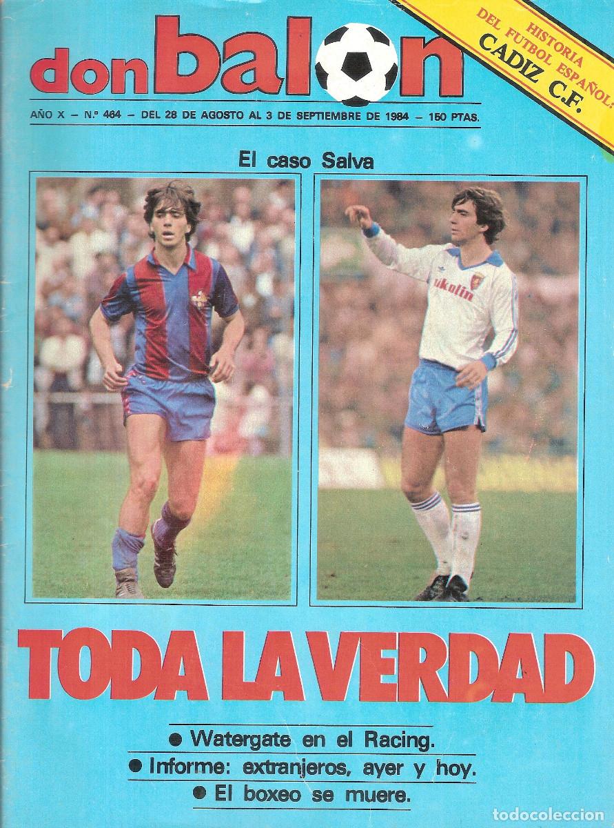 Coleccionismo deportivo: REVISTA DON BAL&Oacute;N N&ordm; 464 28 DE AGOSTO 1984
