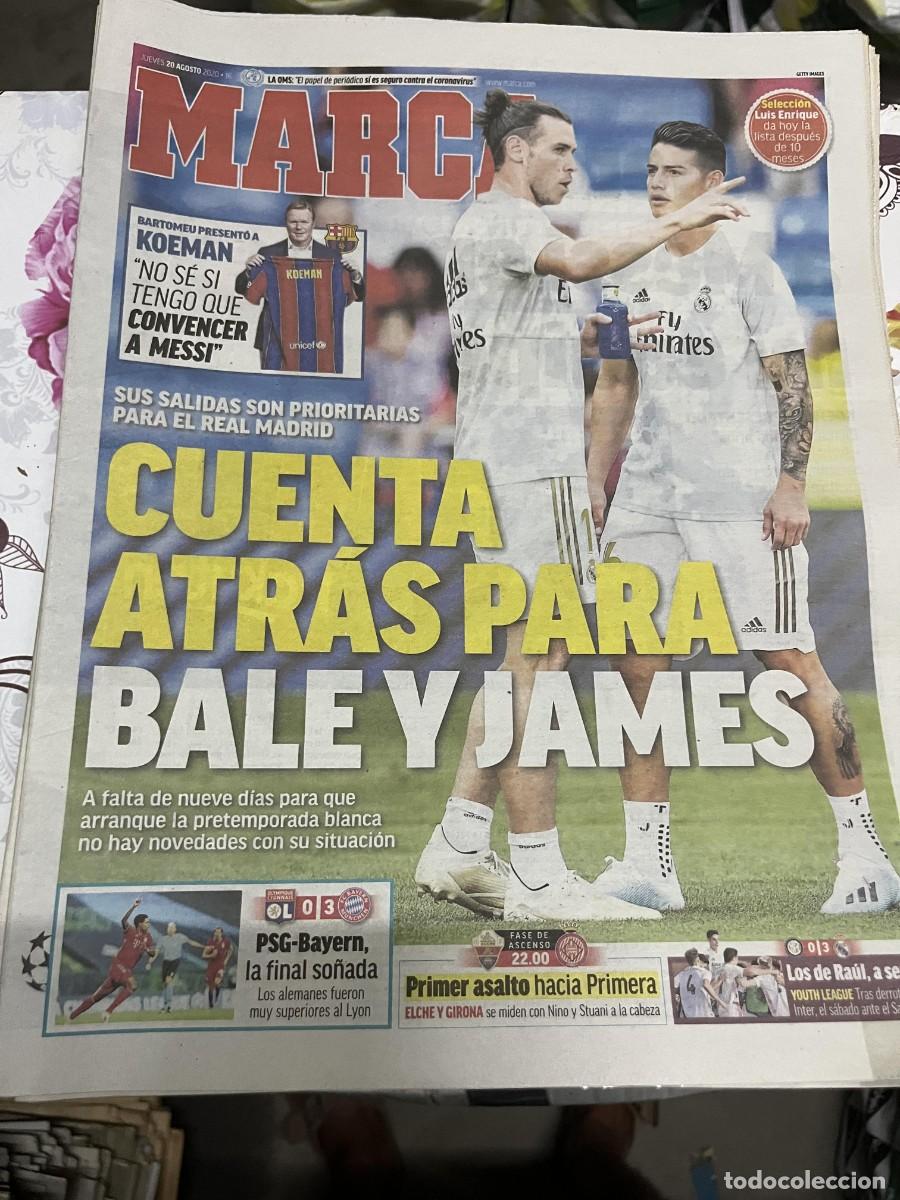 Coleccionismo deportivo: MARCA (20-8-2020) HOY LYON 0-3 BAYERN MUNCHEN ASCENSO ELCHE GIRONA KOEMAN FICHAJE BARCELONA MESSI