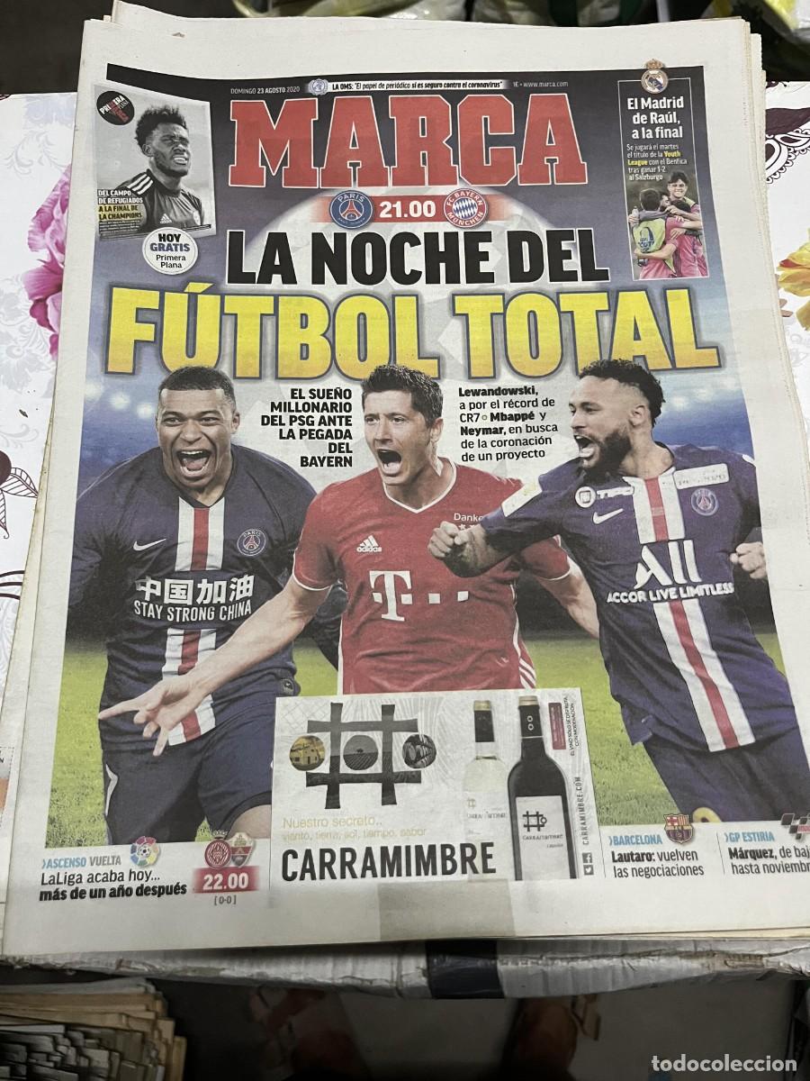 Coleccionismo deportivo: MARCA (23-8-2020) HOY FINAL CHAMPIONS PSG BAYERN MUNCHEN FASE ASCENSO GIRONA ELCHE