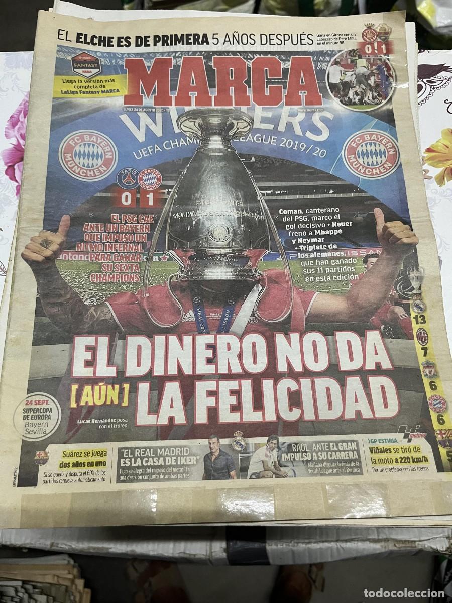 Coleccionismo deportivo: MARCA (24-8-2020) CAMPEON FINAL CHAMPIONS BAYERN MUNCHEN 1-0 PSG GIRONA 0-1 ELCHE ASCENSO A PRIMERA