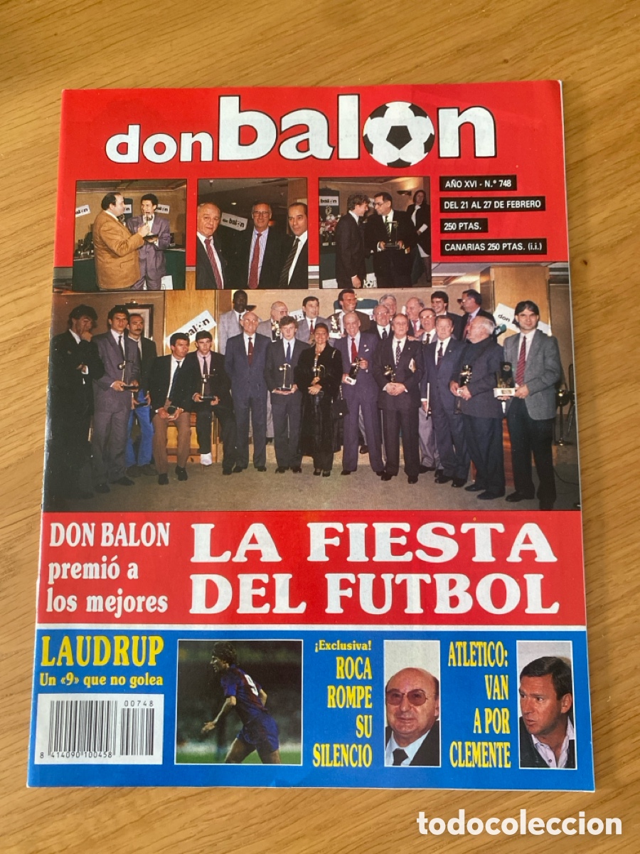 Sammelleidenschaft Sport: Don bal&oacute;n 748 - Laudrup - Italia 90 mundial - Roca - Atl&eacute;tico - Palam&oacute;s - Atl&eacute;tico - Tendillo