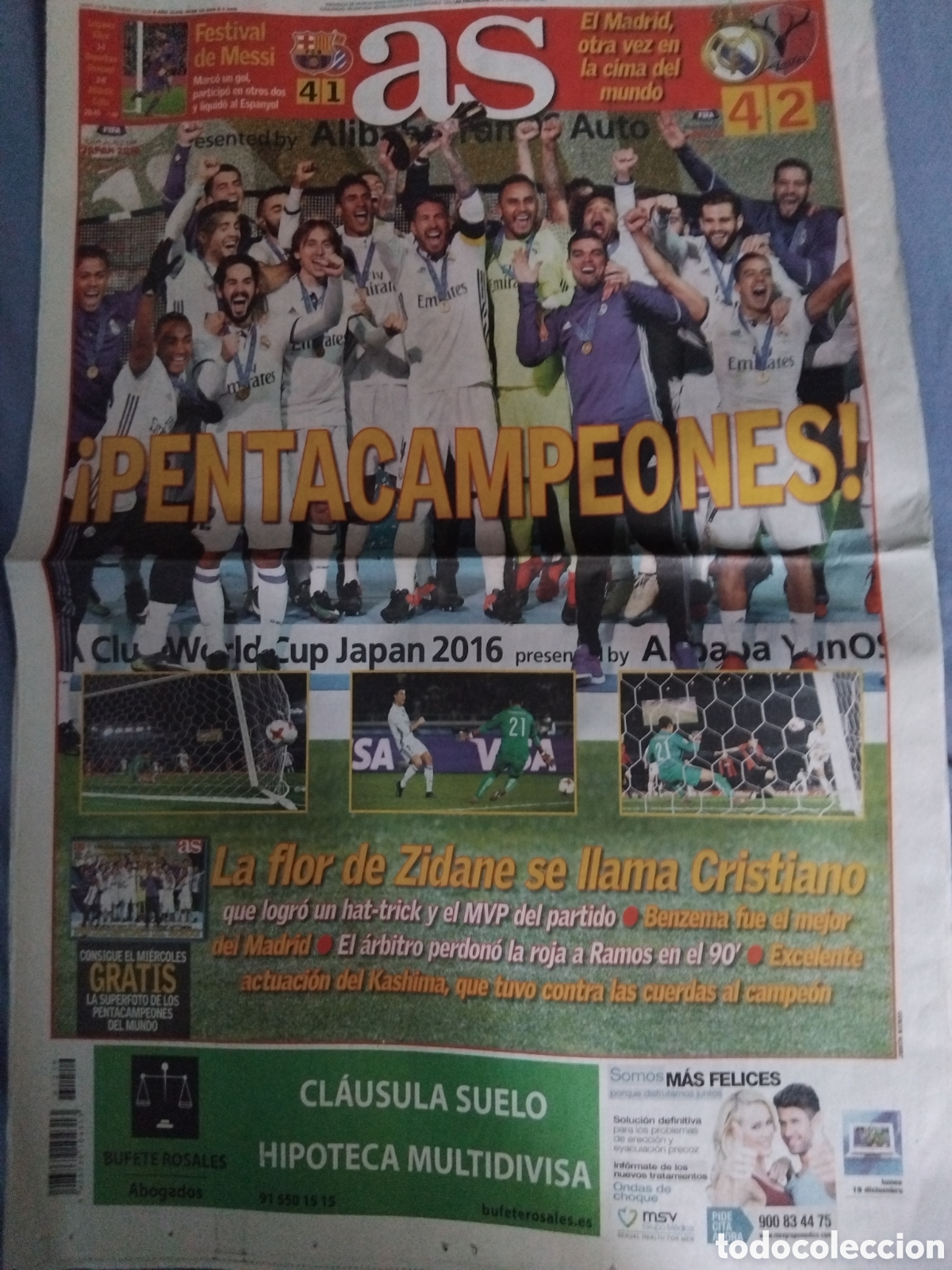 Coleccionismo deportivo: AzPeriodico R.madrid Gana Mundial de clubs 2017