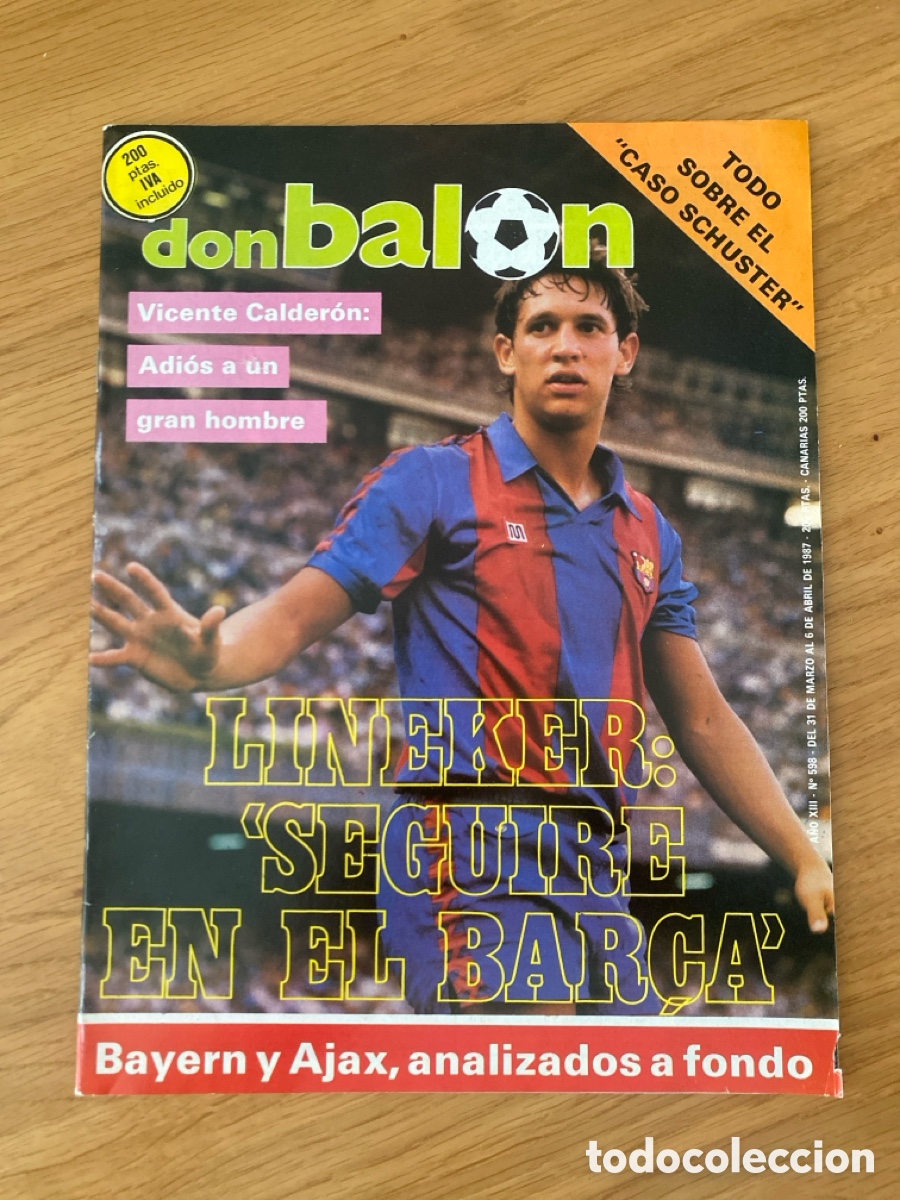 Coleccionismo deportivo: Don bal&oacute;n 598 - Barcelona - Euro 88 Austria - Copas Europeas - Ajax - Bayern - H&eacute;rcules - Valencia