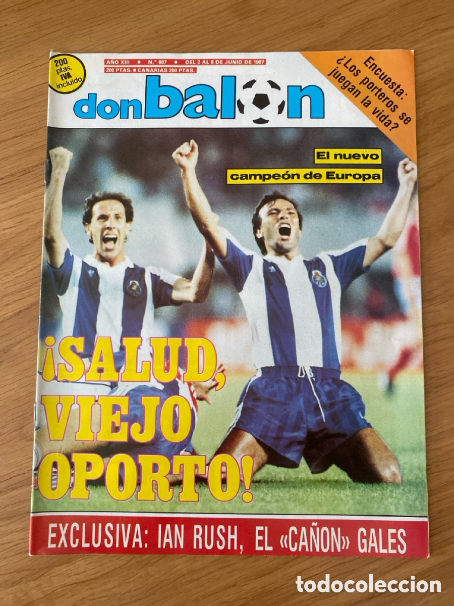 Coleccionismo deportivo: Don bal&oacute;n 607 - Porto Campe&oacute;n Europa - Porteros - Athletic - Atletico - Rush - &Eacute;verton - Rangers
