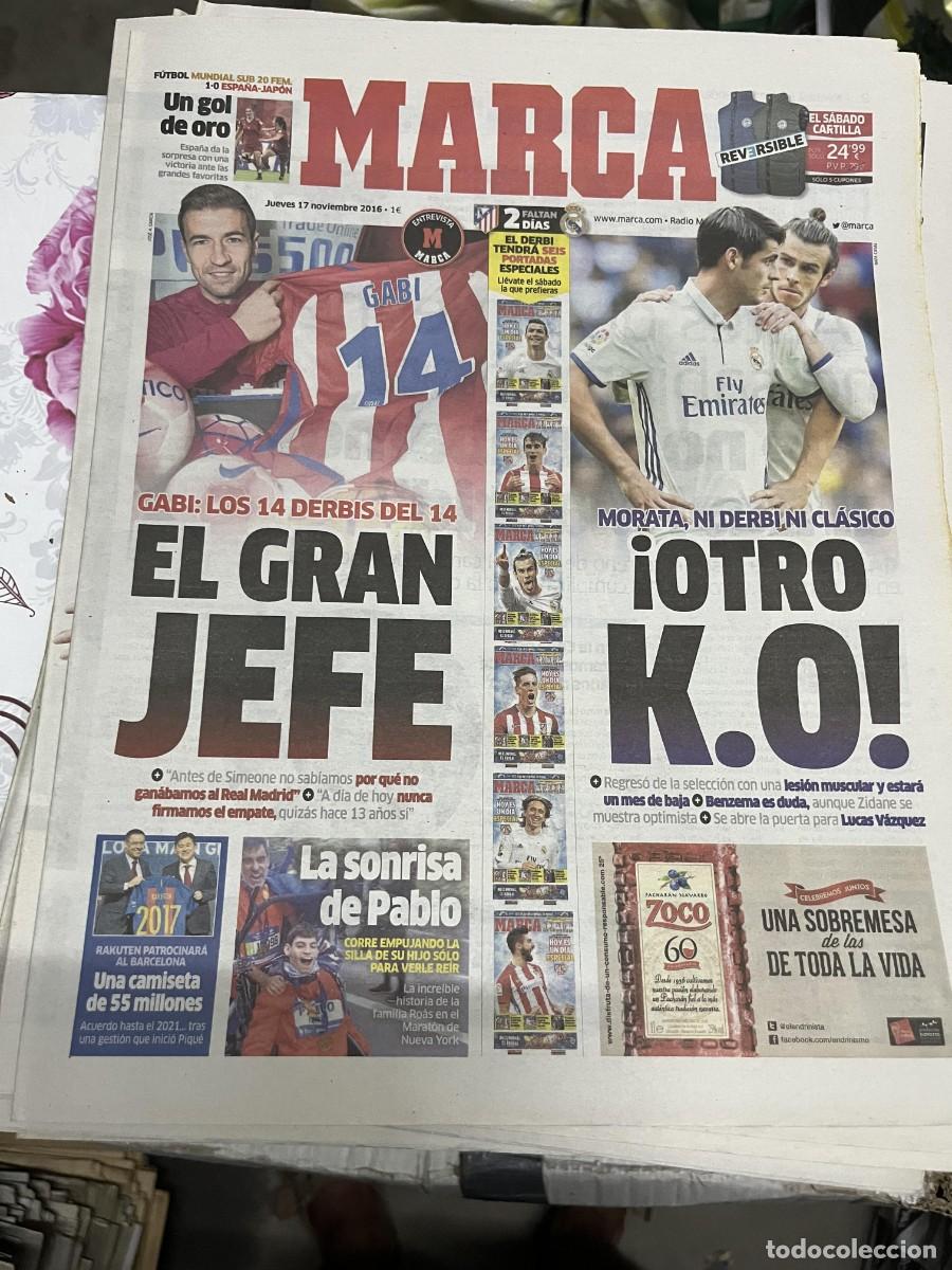 Coleccionismo deportivo: MARCA (17-11-2016) MUNDIAL SUB-20 FEMENINO ESPA&Ntilde;A 1-0 JAPON GABI ATLETICO MORATA REAL MADRID
