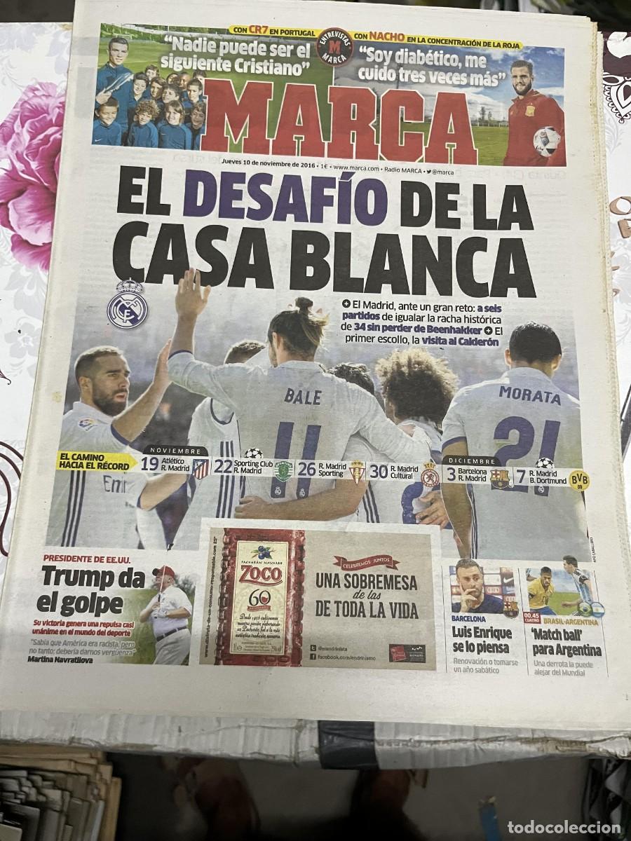 Coleccionismo deportivo: MARCA (10-11-2016) CR7 CRISTIANO RONALDO NACHO REAL MADRID PRESIDENTE TRUMP GOLF