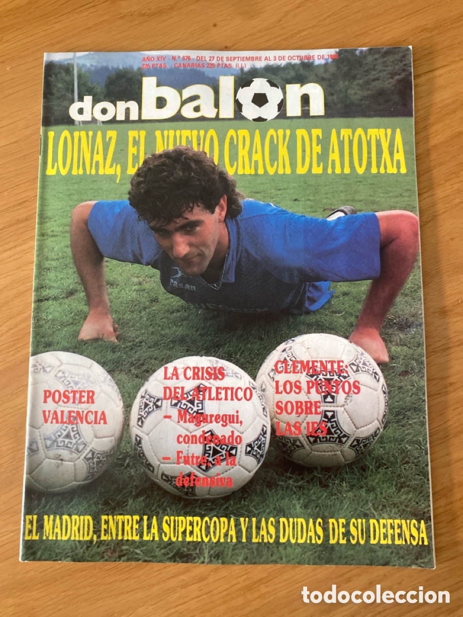 Coleccionismo deportivo: Don bal&oacute;n 676 - Poster Valencia - Real Sociedad - Murcia - Atl&eacute;tico - Mil&aacute;n - Cruyff - Madrid vs Bar