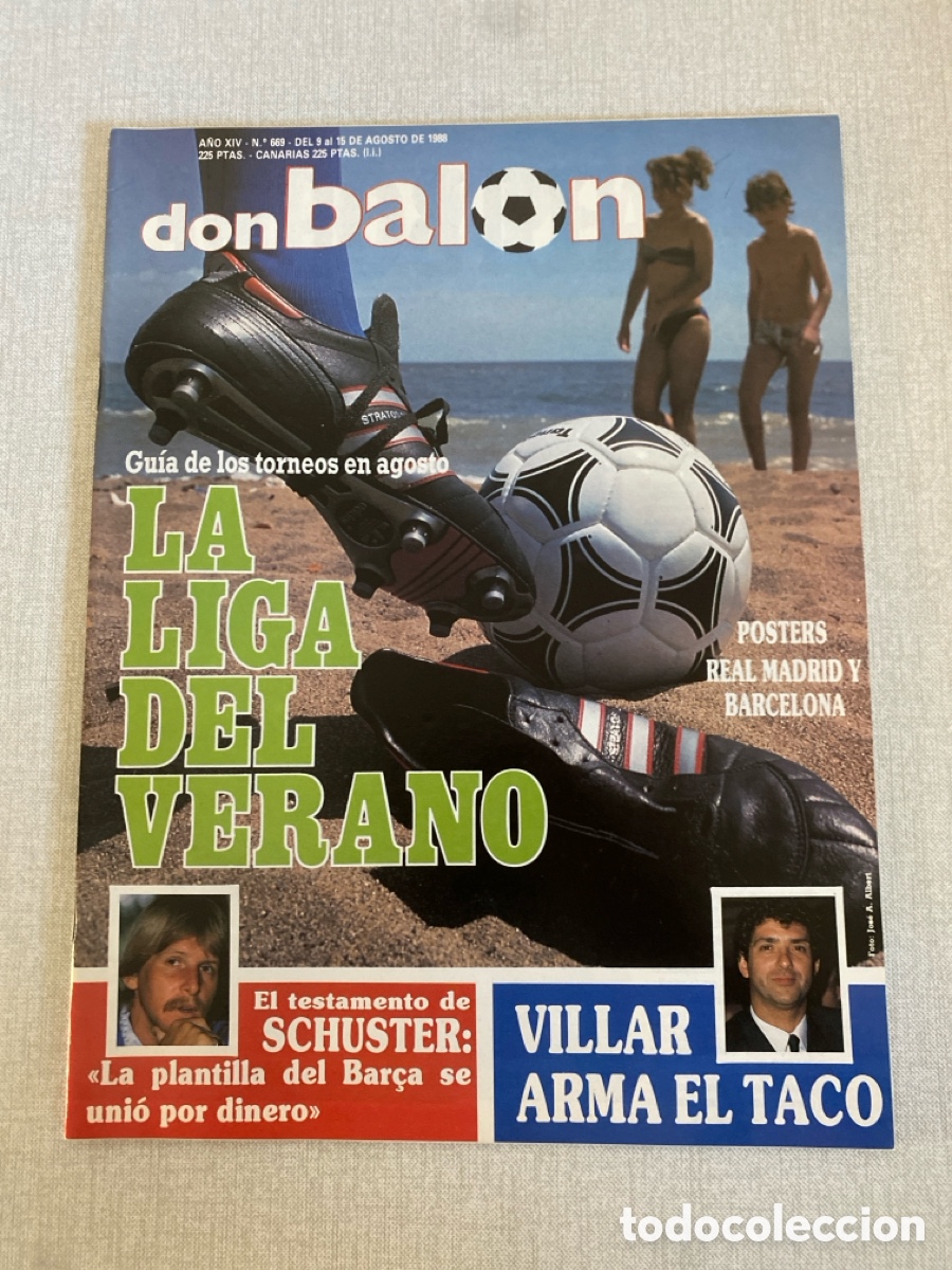 Coleccionismo deportivo: Don bal&oacute;n 669 - Poster Real Madrid/Barcelona - Betis - Schuster - Suiza - Atl&eacute;tico - Rayo - Salinas