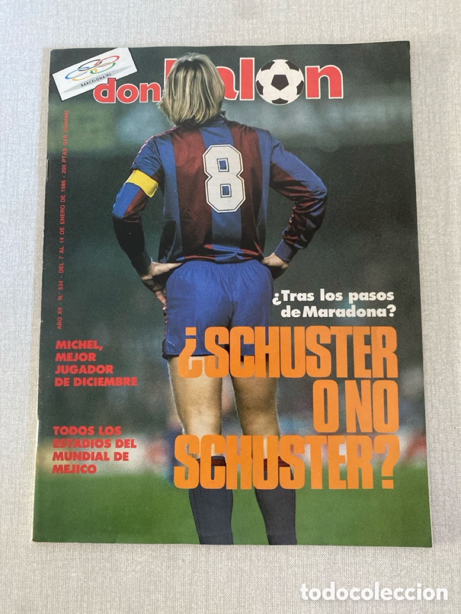 Coleccionismo deportivo: Don bal&oacute;n 534 - Schuster - Athletic - Mexico 86 mundial - Betis - Sevilla - B&aacute;squet Granollers