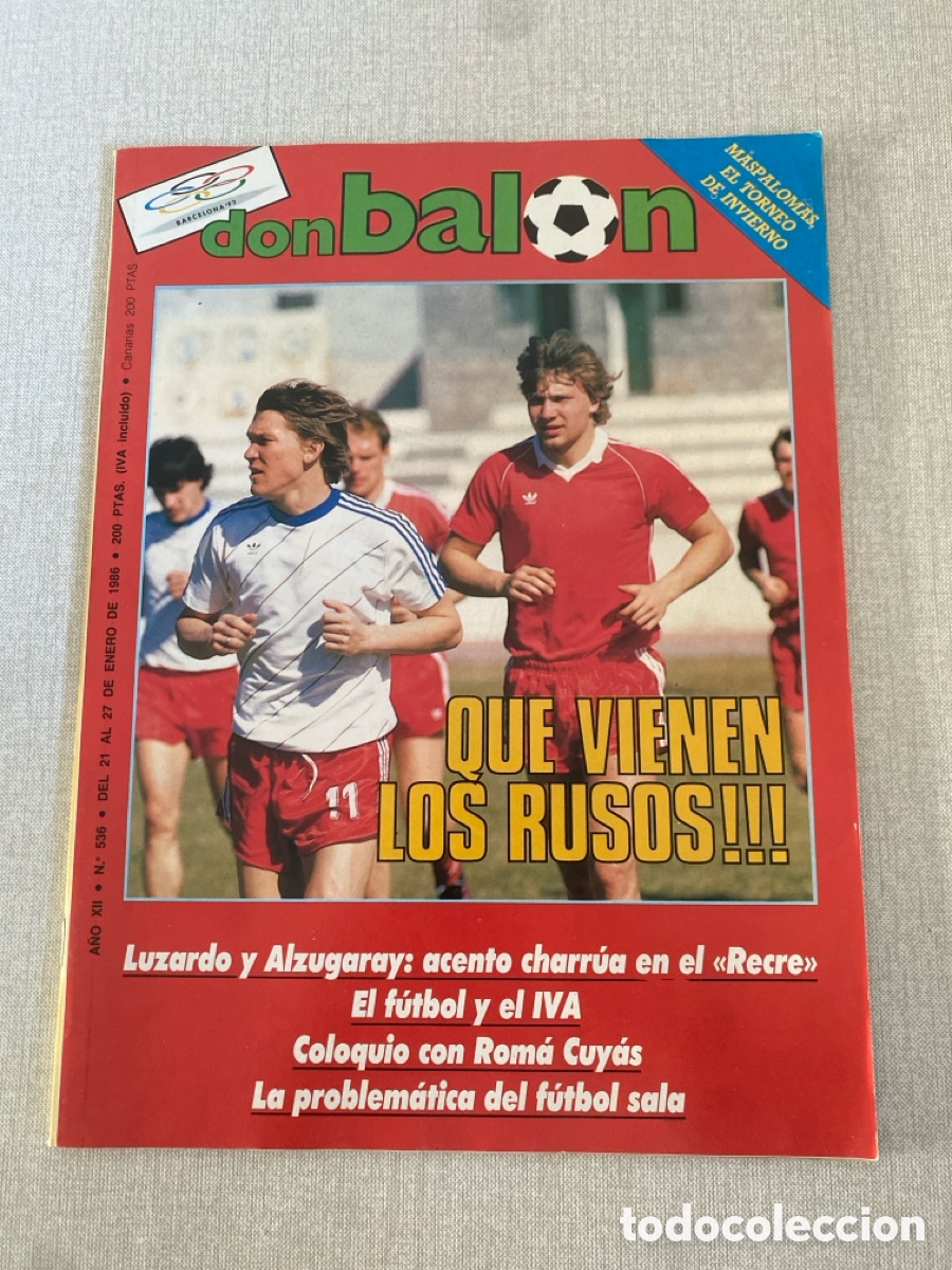 Coleccionismo deportivo: Don bal&oacute;n 536 - Poster Goteborg - Recre - Luis Aragon&eacute;s - Mexico 86 - Sabadell - basket - URSS