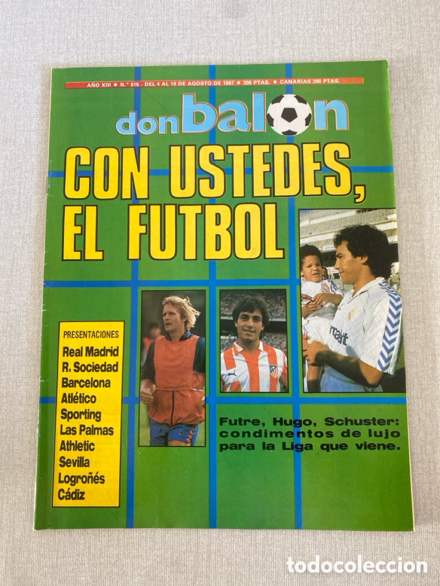 Coleccionismo deportivo: Don bal&oacute;n 616 - Bar&ccedil;a - Real Madrid - Atl&eacute;tico - Real Sociedad - Liverpool - Athletic - Logro&ntilde;&eacute;s
