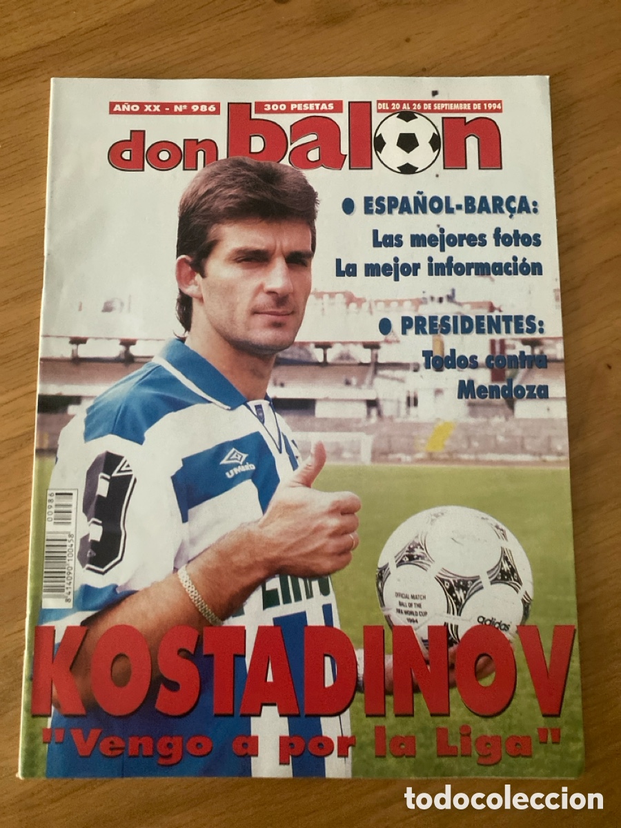 Coleccionismo deportivo: Don bal&oacute;n 986 - Deportivo - Espanyol - Valencia - Merida - Copas Europeas
