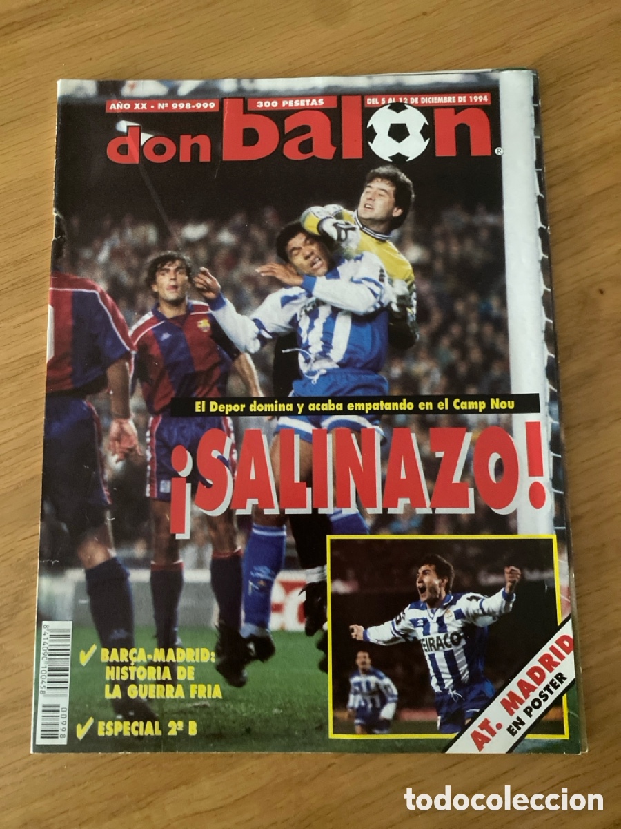 Coleccionismo deportivo: don bal&oacute;n 998-999 - Poster Atl&eacute;tico - Deportivo - Espanyol - R. Sociedad - Espa&ntilde;a - Batistuta