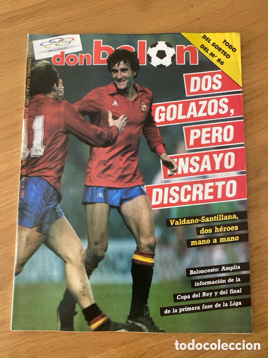 Coleccionismo deportivo: Don bal&oacute;n 532 - Espa&ntilde;a - Real Madrid - Mexico 86 - Francia - Celta - Joventut - Las Palmas - basket