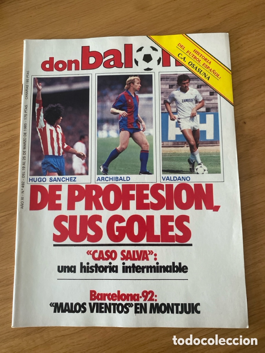 Coleccionismo deportivo: Don balon 492 - P&oacute;ster Barcelona - Athletic - Mexico 86 - basket - Goleadores