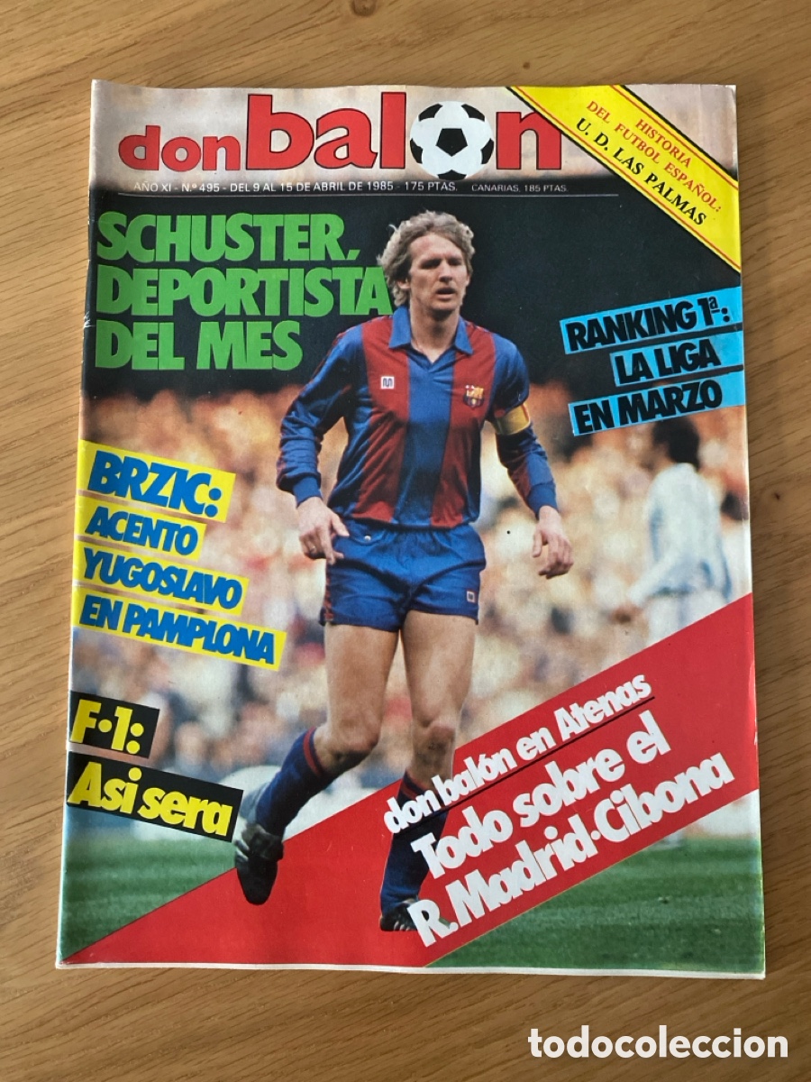 Coleccionismo deportivo: Don bal&oacute;n 495 - Poster Las Palmas - Rummenigge - Mexico 86 - F1 - basket Madrid final copa