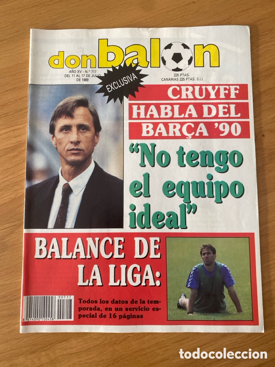 Coleccionismo deportivo: Don bal&oacute;n 717 - Cruyff - Elche - Poster - Valencia - Levante - Palam&oacute;s - Castell&oacute;n - Espanyol Bar&ccedil;a