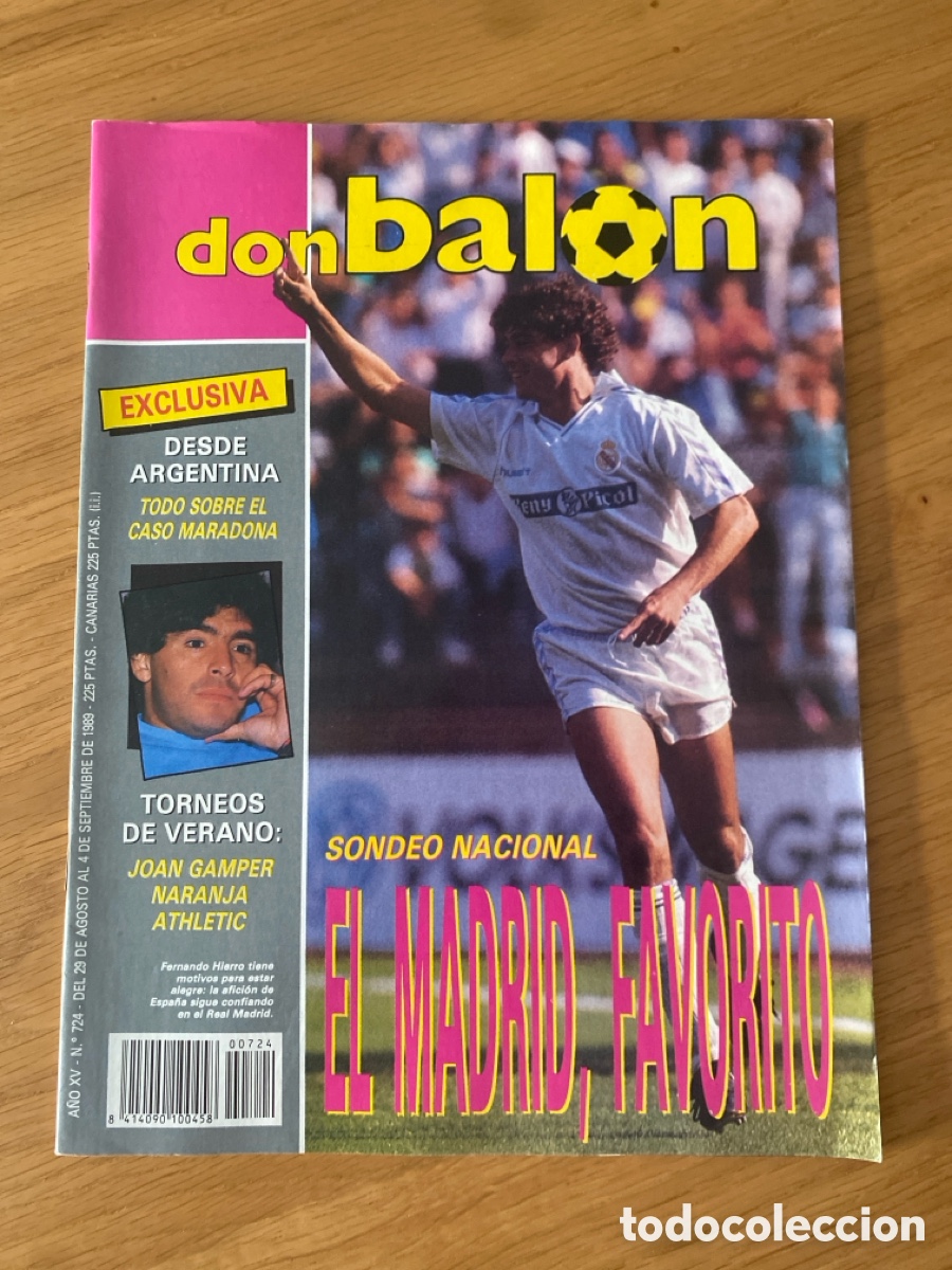 Coleccionismo deportivo: Don bal&oacute;n 724 - Poster Atl&eacute;tico - Sporting - Torneos Verano - Maradona - Real Madrid