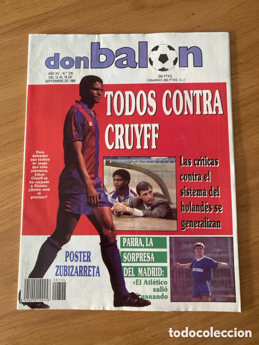 Coleccionismo deportivo: Don bal&oacute;n 726 - Poster Barcelona - Athletic - Osasuna - Cruyff - Premier - Betis - Logro&ntilde;&eacute;s - Parra