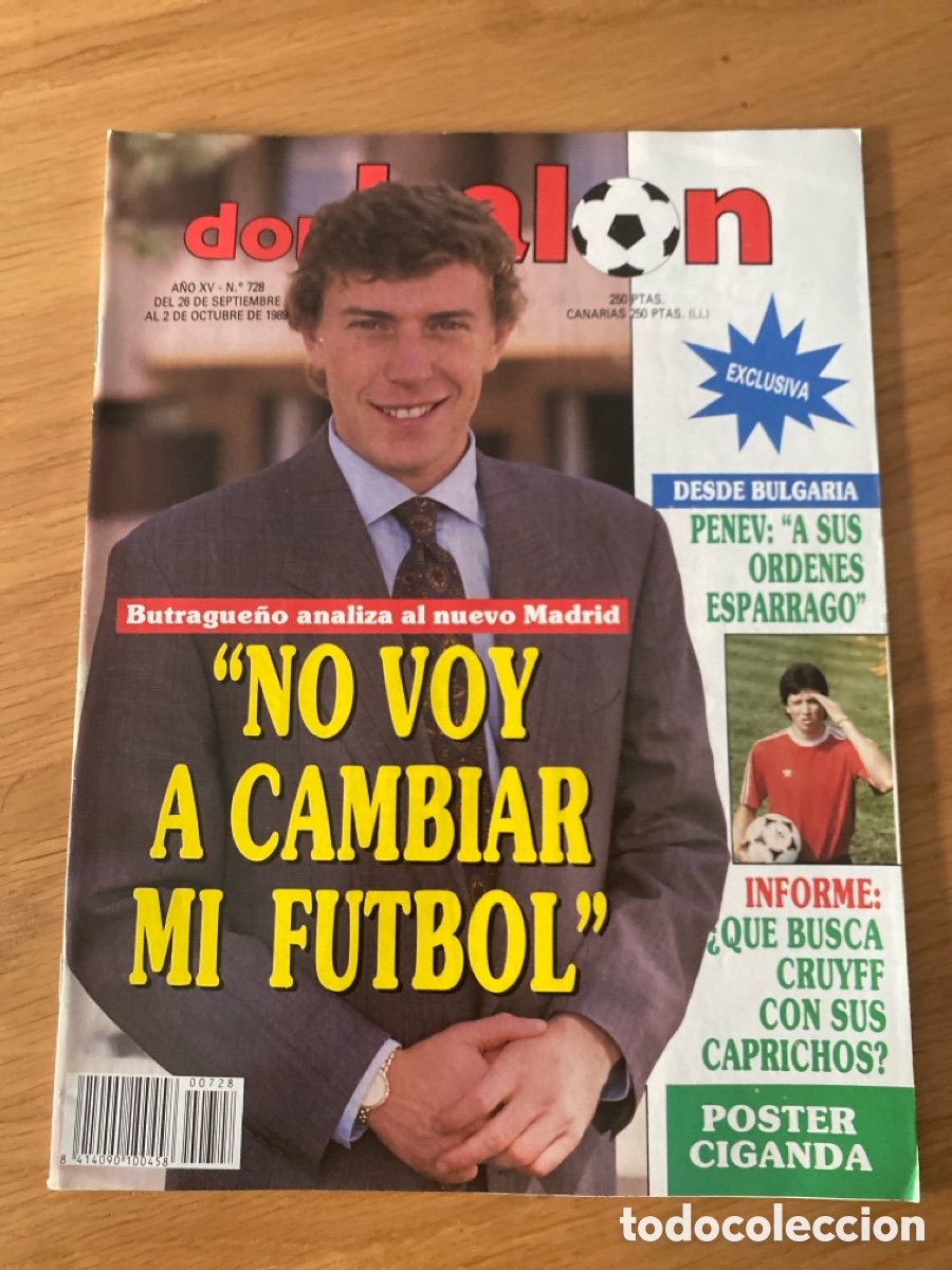Coleccionismo deportivo: don bal&oacute;n 728 - Poster Osasuna - Zaragoza - Cruyff - Butrague&ntilde;o Madrid Brasil Penev Espa&ntilde;a