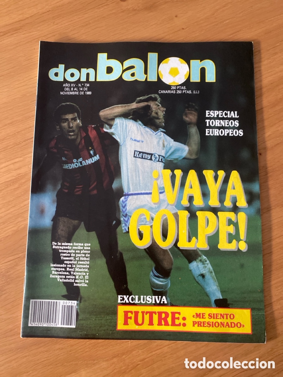 Coleccionismo deportivo: don bal&oacute;n 734 - Copas Europeas - Futre - R. Madrid - Osasuna - Ram&oacute;n Sevilla - Bar&ccedil;a