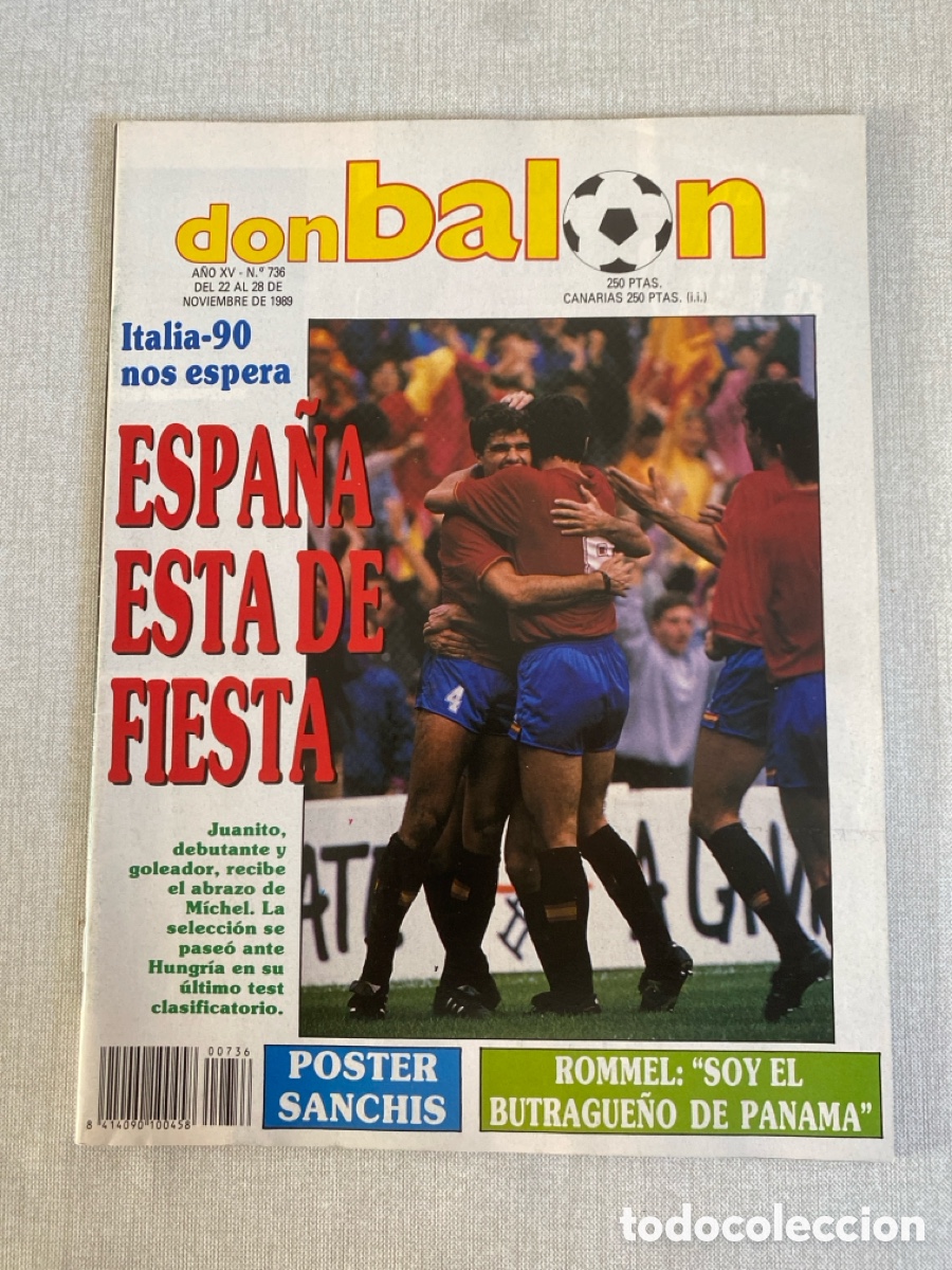 Coleccionismo deportivo: Don bal&oacute;n 736 - Poster Sanch&iacute;s - Espa&ntilde;a - Mallorca - Tenerife - Italia - Athletic - Bayern