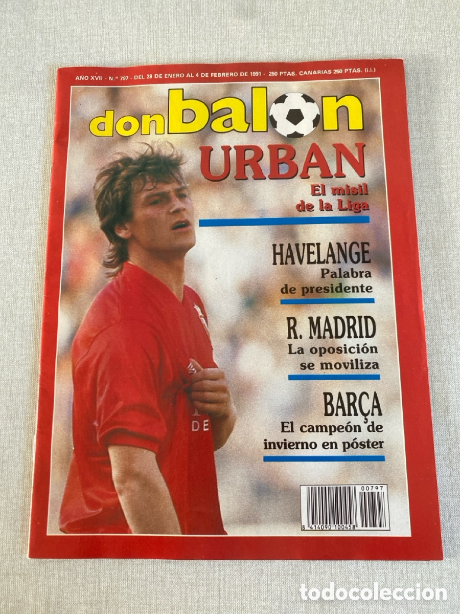 Coleccionismo deportivo: Don bal&oacute;n 797 - Poster Barcelona - Castell&oacute;n - Nayim - Juventus - Osasuna - Rayo Wilfred - Athletic
