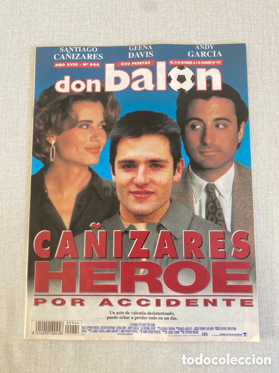 Coleccionismo deportivo: Don bal&oacute;n 944 - Poster Real Madrid - Valencia - Real Sociedad - Stoichkov - Copas Europeas - Cruyff