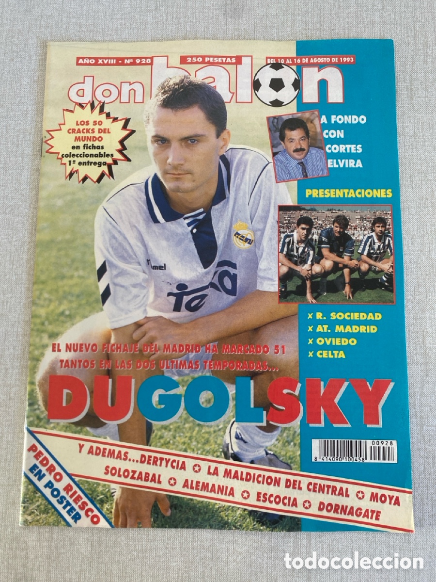 Coleccionismo deportivo: Don bal&oacute;n 928 - Poster Deportivo - Dubovsky - Tenerife - Celta - Atl&eacute;tico - Oviedo - Real Sociedad