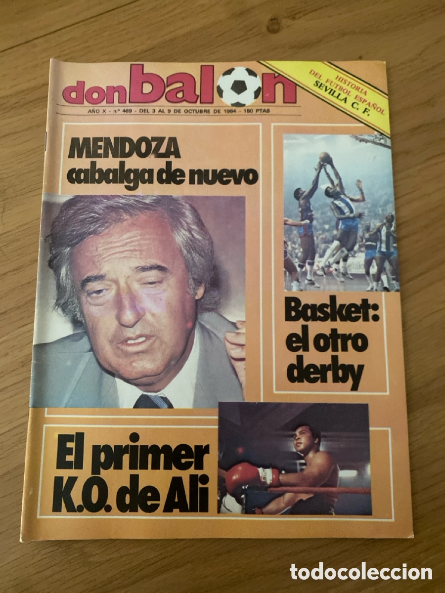 Coleccionismo deportivo: Don bal&oacute;n 469 - Poster Sevilla - Elche - Buyo Sevilla - Maradona N&aacute;poles - basket