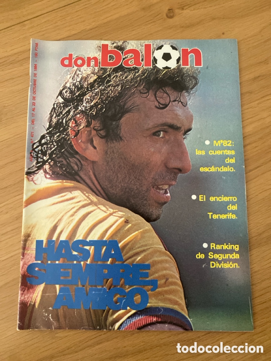 Coleccionismo deportivo: Don bal&oacute;n 471 - Adi&oacute;s Quini - Zaragoza - Tenerife - Maradona - Basket - Mundial 82 - Sporting Bar&ccedil;
