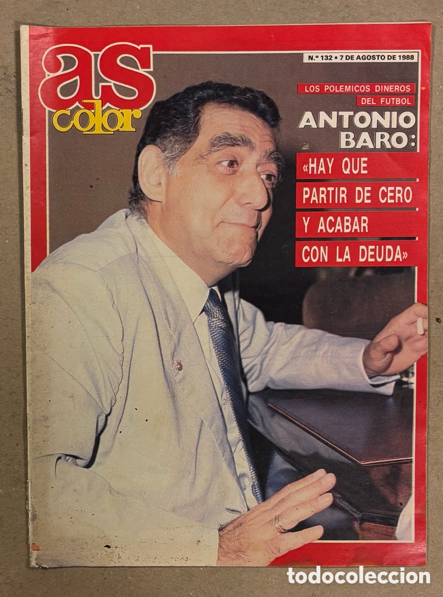 Coleccionismo deportivo: AS COLOR N&deg; 132 (1988). ANTONIO BAR&Oacute;, MAR&Iacute;A EUZMENDI, MICAHEL CAGE NBA,&hellip;
