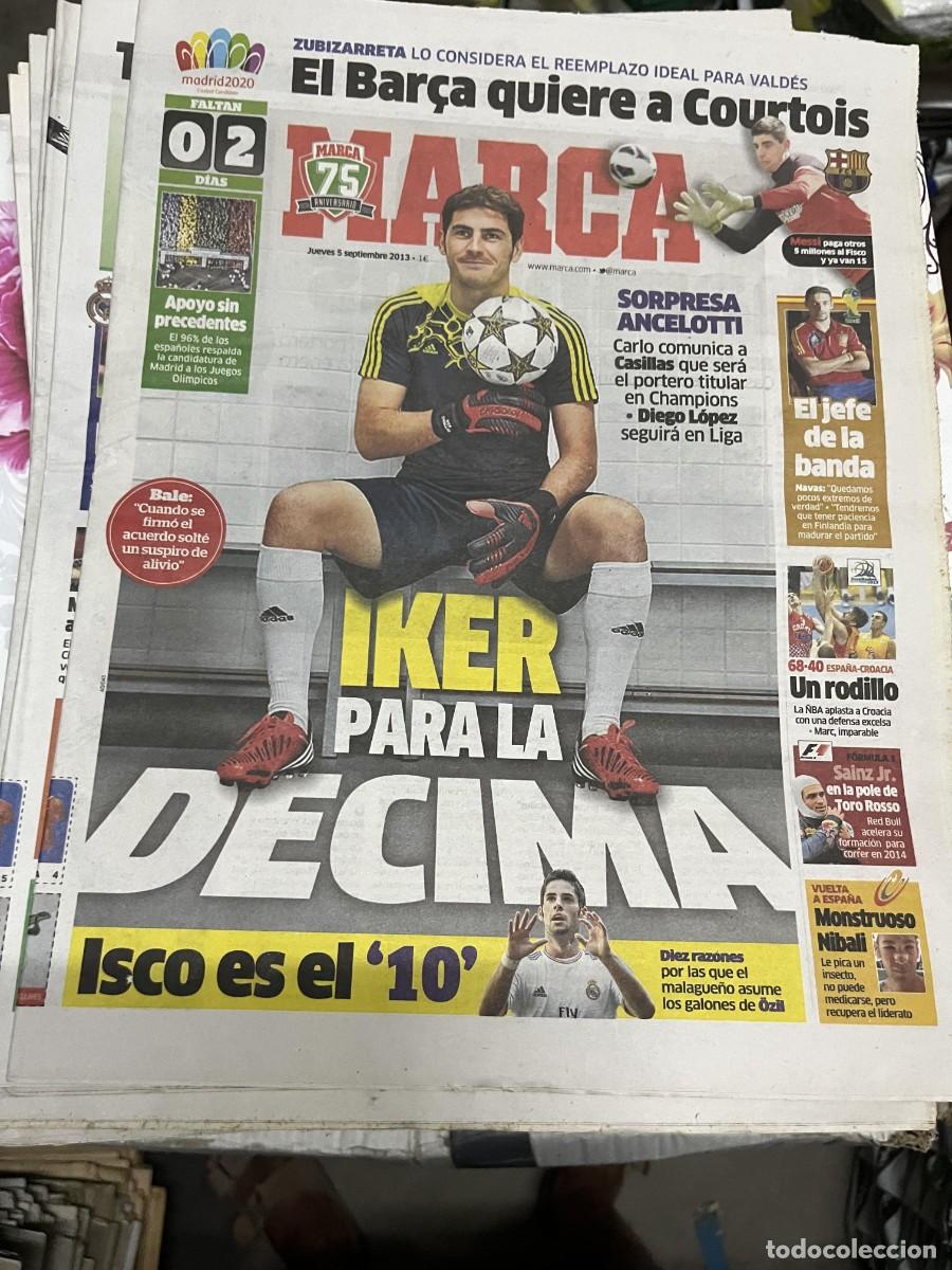 Coleccionismo deportivo: MARCA (5-9-2013) ISCO CASILLAS MADRID 2020 COURTOIS ANCELOTTI JESUS NAVAS BALONCESTO ESPA&Ntilde;A CROACIA