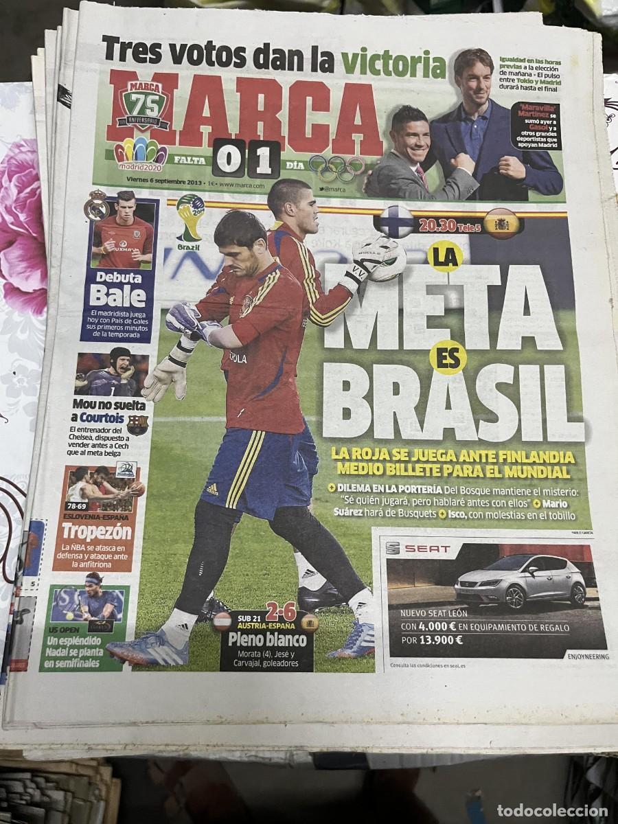 Coleccionismo deportivo: MARCA (6-9-2013) MADRID 2020 PAU GASOL HOY FINLANDIA ESPA&Ntilde;A BALONCESTO ESLOVENIA 78-69 ESPA&Ntilde;A