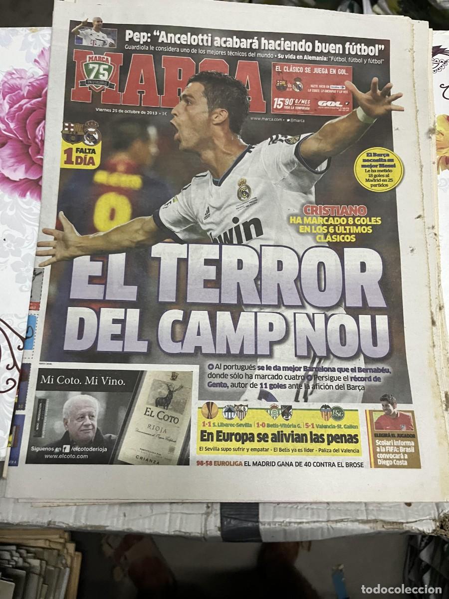 Coleccionismo deportivo: MARCA (25-10-2013) GUARDIOLA CR7 CRISTIANO RONALDO EL CLASICO BARCELONA REAL MADRID